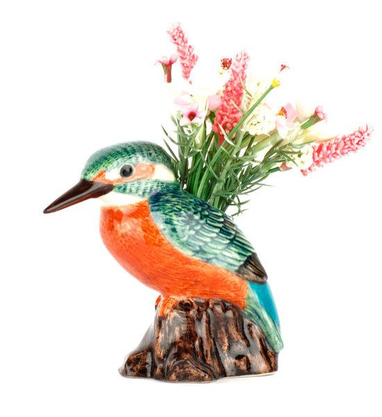 Quail Ceramics Kingfisher Bud Vase