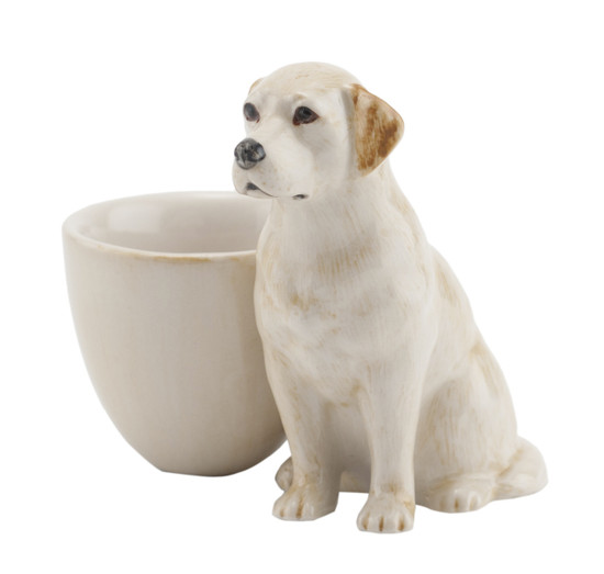 Quail Ceramics Labrador Egg Cup Gold