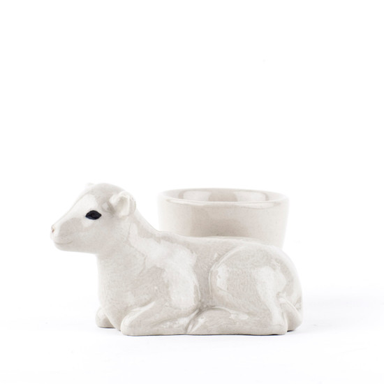 Quail Ceramics Lamb With Egg Cup