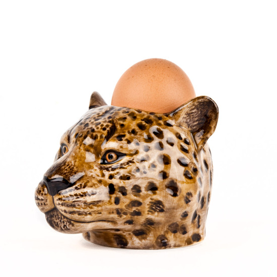 quail ceramics Leopard Face Egg Cup
