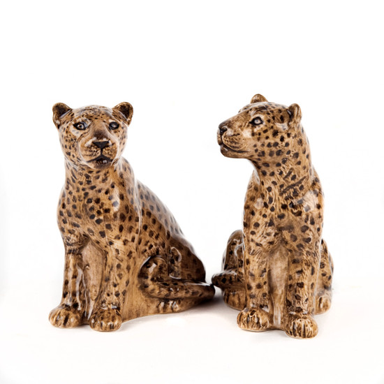 Quail Ceramics Leopard Salt And Pepper