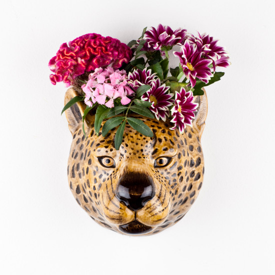 Quail Ceramics Leopard Wall Vase