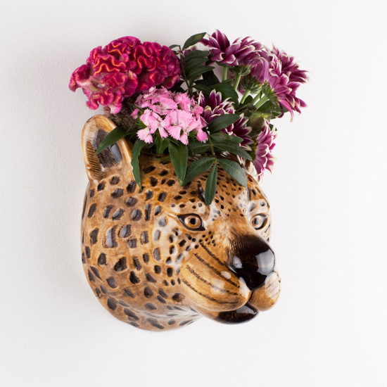 Quail Ceramics Leopard Wall Vase