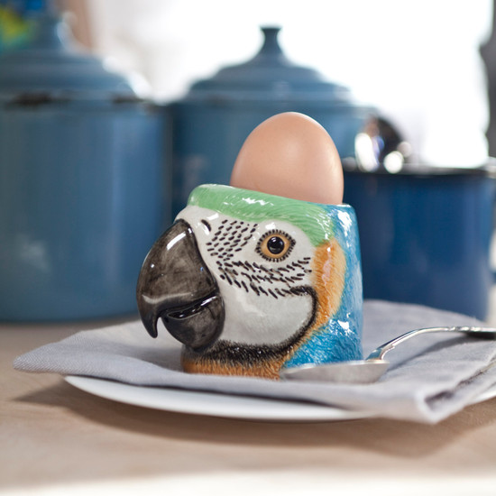 quail ceramics Macaw Face Egg Cup