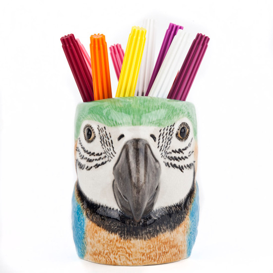 quail ceramics Macaw Pen Pot