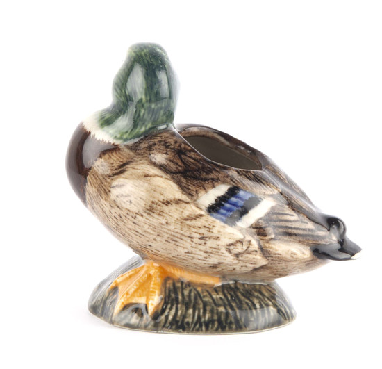 quail ceramics Mallard Bud Vase