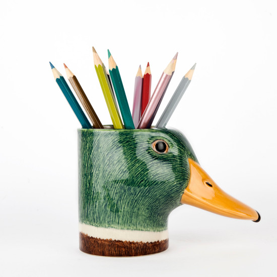 Quail Ceramics Mallard Pencil Pot