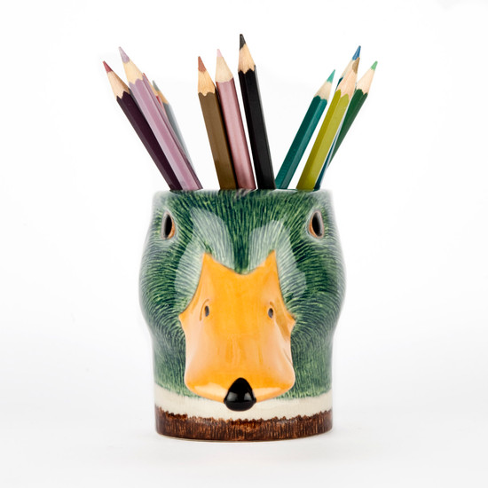 Quail Ceramics Mallard Pencil Pot