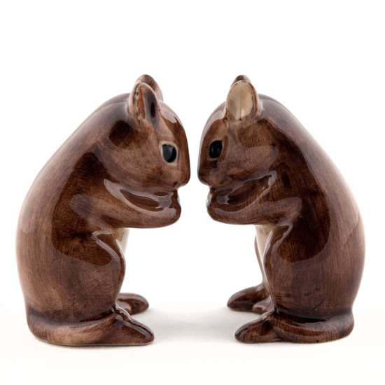 quail ceramics Mouse Salt and Pepper