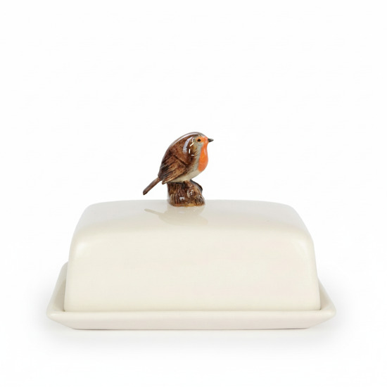 quail ceramics NEW Robin Butter Dish