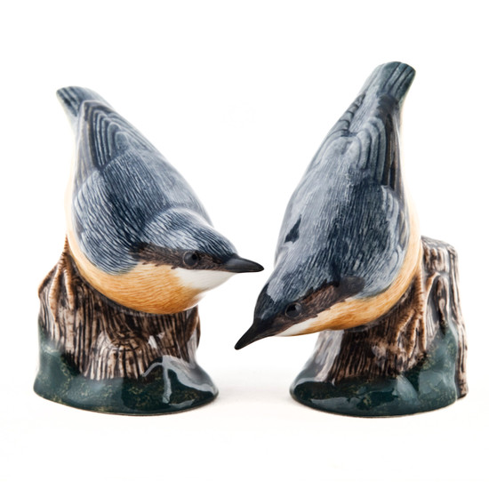 Quail Ceramics Nuthatch Figures