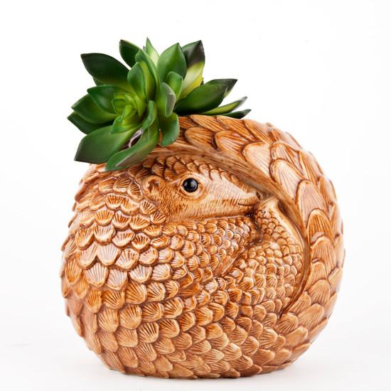 Quail Ceramics Pangolin Flower Vase