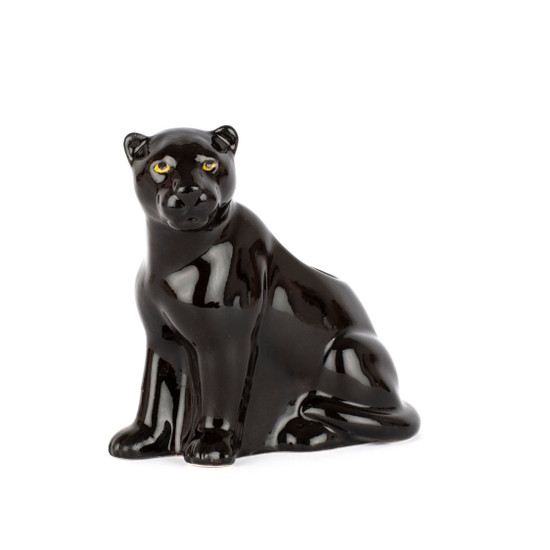 Quail Ceramics Panther Bud Vase