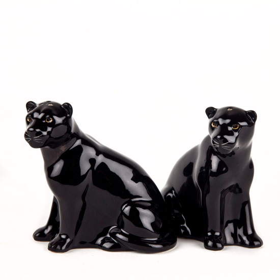 quail ceramics Panther Salt & Pepper