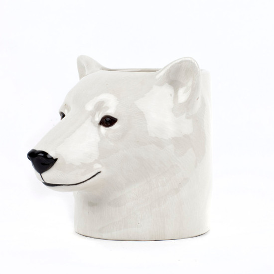 quail ceramics Polar Bear Pencil Pot
