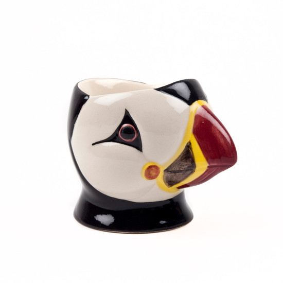 Quail Ceramics Puffin Face Egg Cup