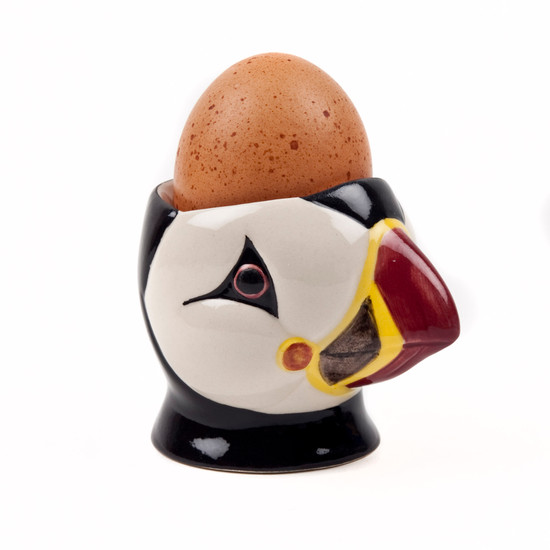 Quail Ceramics Puffin Face Egg Cup