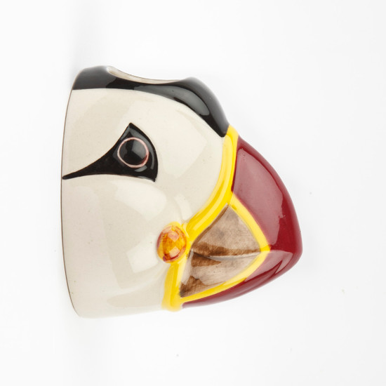 Quail Ceramics Puffin Wall Vase Small