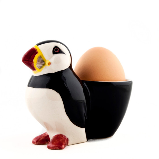 Quail Ceramics Puffin With Egg Cup