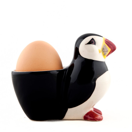 Quail Ceramics Puffin With Egg Cup