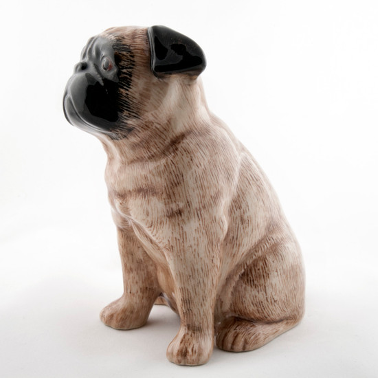 Quail Ceramics Pug Money Box Fawn