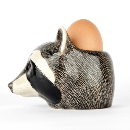 Quail Ceramics Raccoon Face Egg Cup