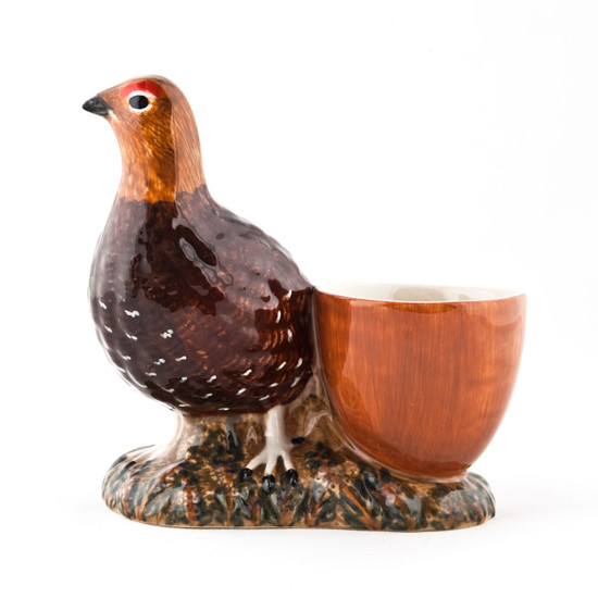 Quail Ceramics Red Grouse Egg Cup