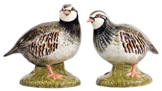 Quail Ceramics Red Legged Partridge Figures