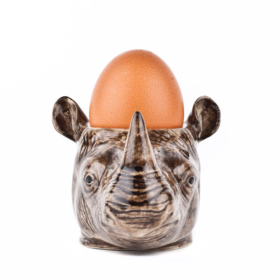 Quail Ceramics Rhino Face Egg Cup