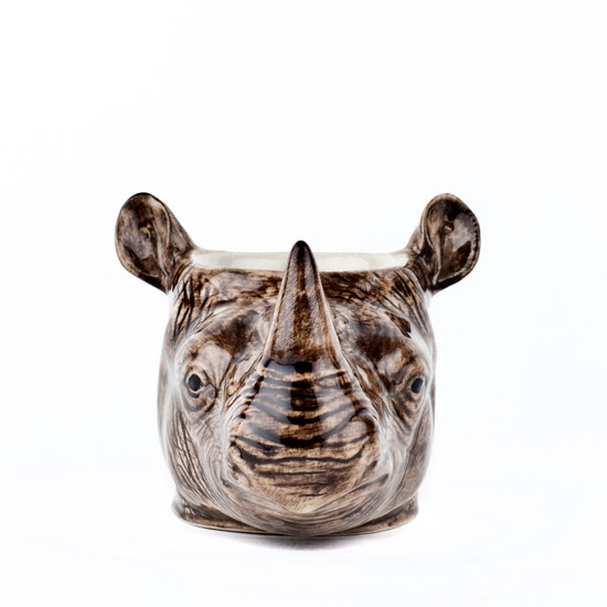 Quail Ceramics Rhino Face Egg Cup