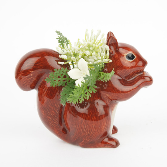 Quail Ceramics Squirrel Bud Vase
