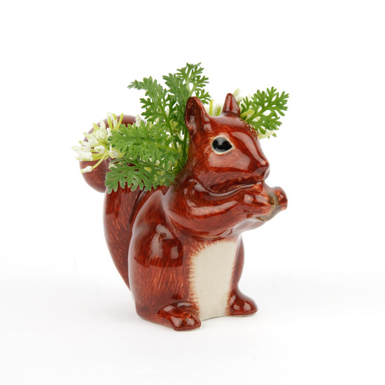 Quail Ceramics Squirrel Bud Vase