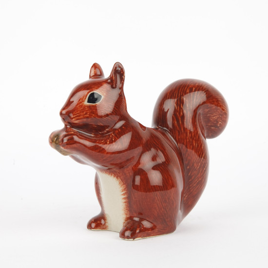 quail ceramics Squirrel Bud Vase