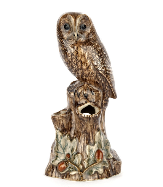 Quail Ceramics Tawny Owl Bud Vase