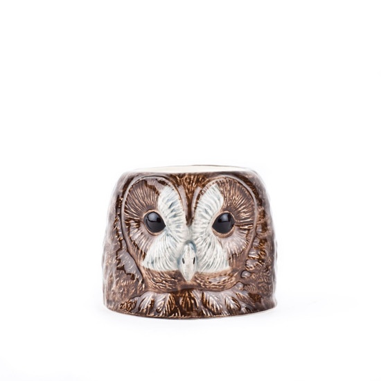 Quail Ceramics Tawny Owl Face Egg Cup