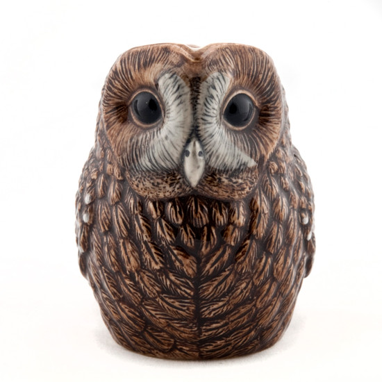 quail ceramics Tawny owl Jug 3.5''