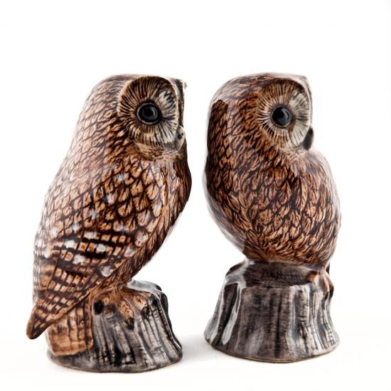 Quail Ceramics Tawny Owl Salt And Pepper