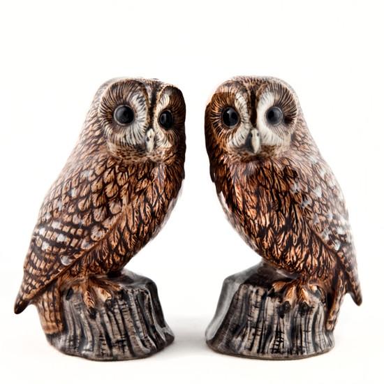 Quail Ceramics Tawny Owl Salt And Pepper