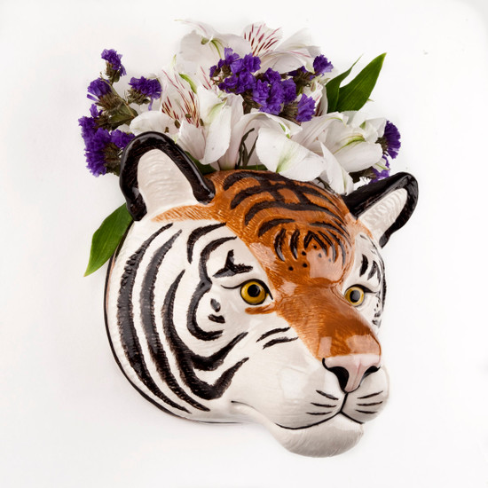 Quail Ceramics Tiger Wall Vase