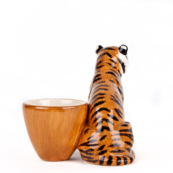 Quail Ceramics Tiger With Egg Cup