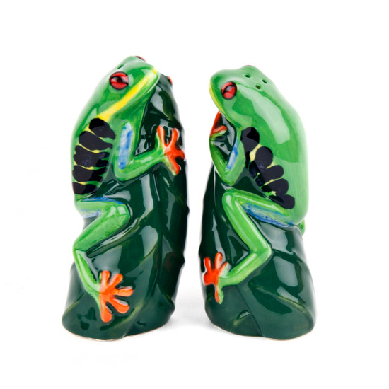 quail ceramics Tree Frog Salt and Pepper