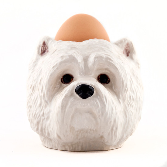 Quail Ceramics Westie Face Egg Cup