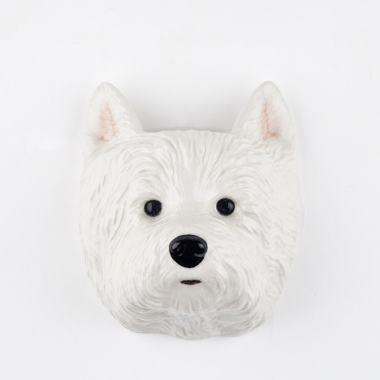 Quail Ceramics Westie Wall Vase Small