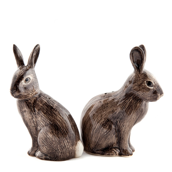 Quail Ceramics Wild Rabbit Salt And Pepper