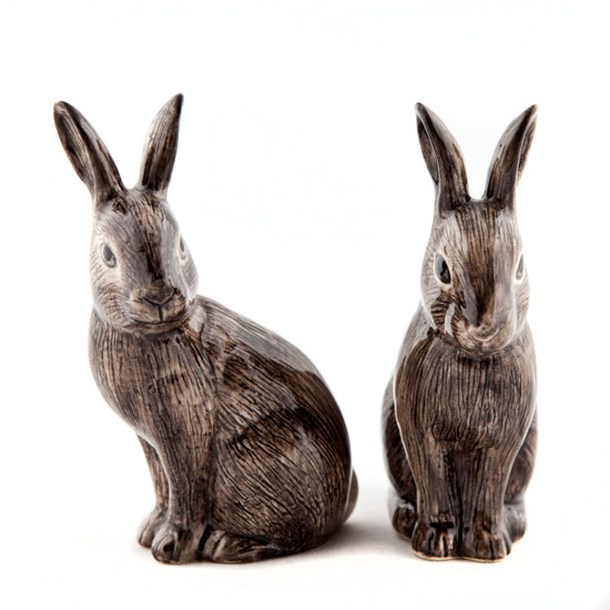 Quail Ceramics Wild Rabbit Salt And Pepper
