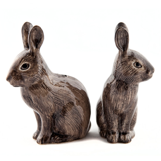 Quail Ceramics Wild Rabbit Salt And Pepper