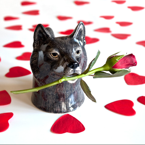 Quail Ceramics Wolf Jug Medium