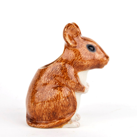 Quail Ceramics Wood Mouse Bud Vase