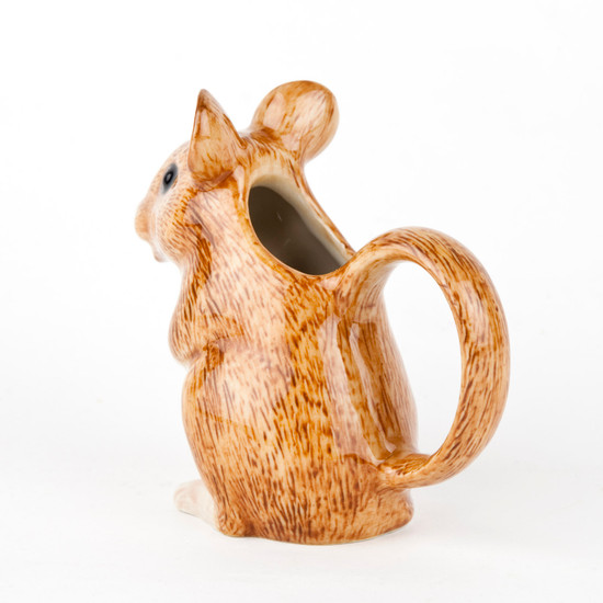 Quail Ceramics Wood Mouse Jug