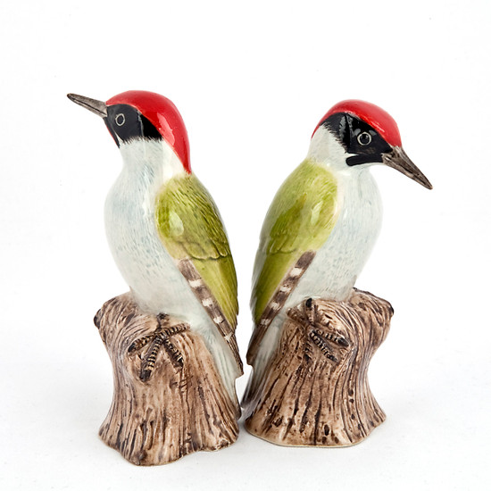 Quail Ceramics Woodpecker Salt And Pepper
